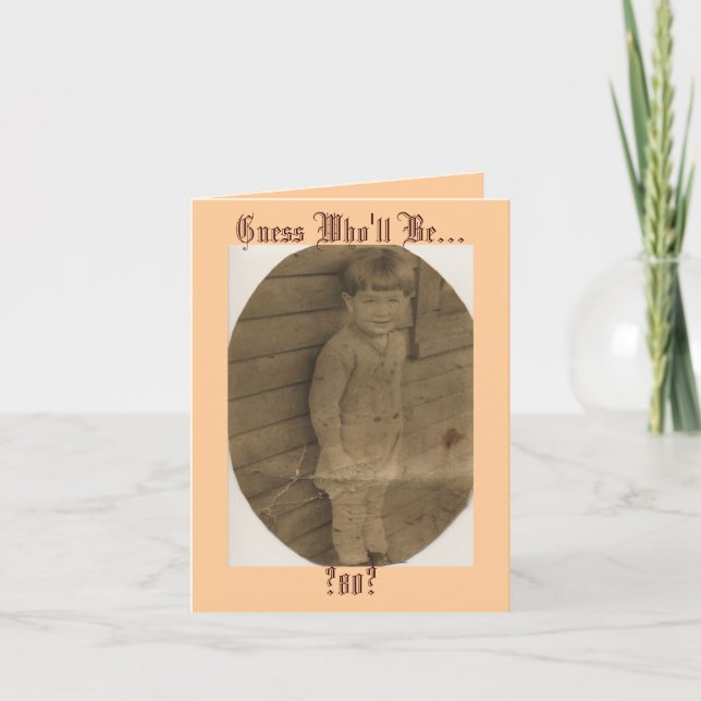 Invitación ¿Conjetura quién será…? ¿80? (Anverso)