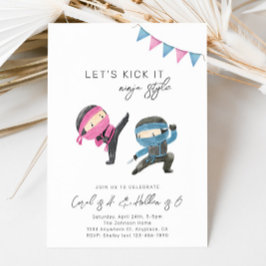 Invitación conjunta de cumpleaños a Ninja | Cumple