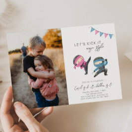 Invitación conjunta de cumpleaños a Ninja | Cumple