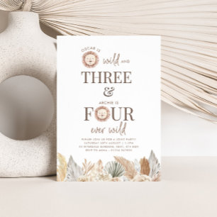 Invitación conjunta Wild and Three y Four Ever Wil