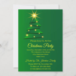 Invitación Conjunto a juego árbol verde cambiar nombre texto 