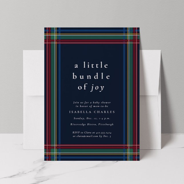 Invitación Conjunto de alegría Navidades clásicos ducha de be (Subido por el creador)