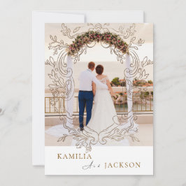 Invitación Conjunto de dos piezas moderno minimalista plegado