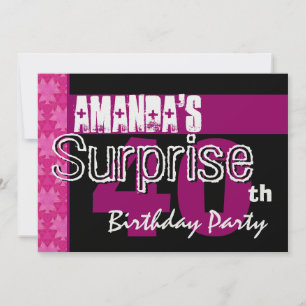 Invitación Conjunto de guardar la fecha sorpresa de cumpleaño