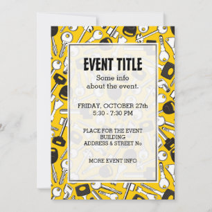 Invitación Conjunto de llaves de fondo