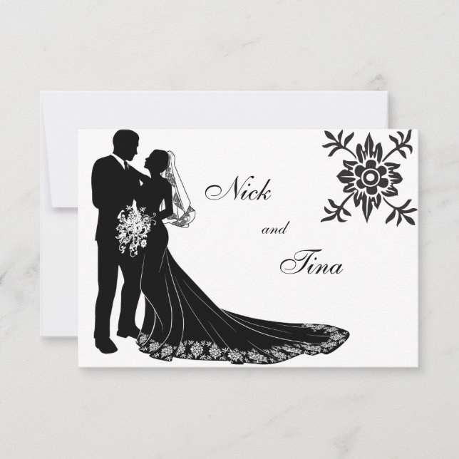 Invitación Conjunto de siluetas #3 (Anverso)