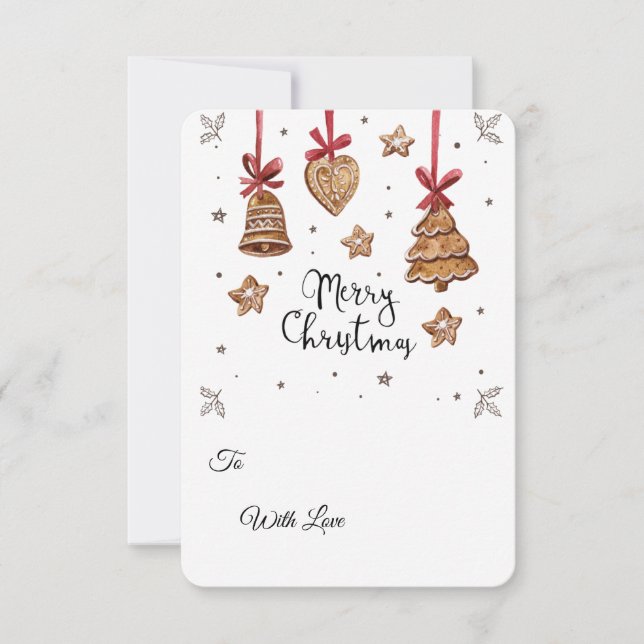 Invitación Conjunto PNG de galleta de jengibre 3D – Clipart d (Anverso)