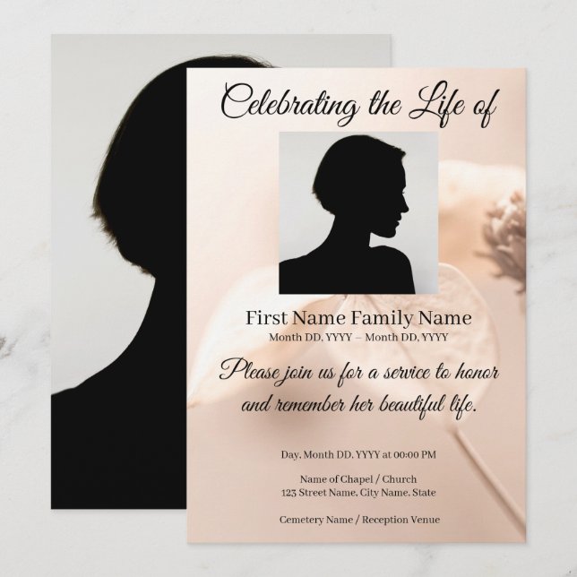 Invitación conmemorativa de Anthurium (Anverso / Reverso)