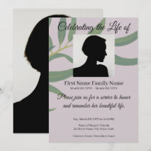 invitación conmemorativa de eucalipto