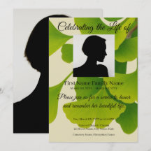 invitación conmemorativa de Ginko
