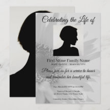 Invitación conmemorativa de girasol gris