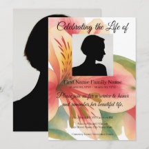 invitación conmemorativa de lirio peruano