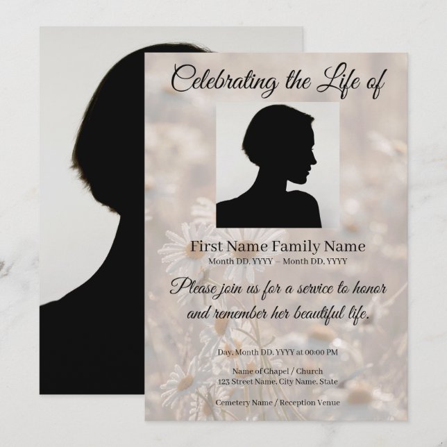 invitación conmemorativa de manzanilla (Anverso / Reverso)