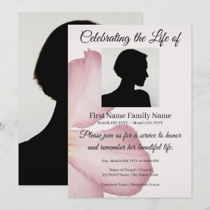 Invitación conmemorativa de orquídea