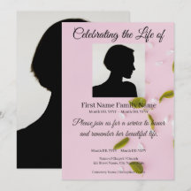 invitación conmemorativa de pétalos