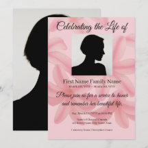 invitación conmemorativa de plumeria
