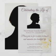 Invitación conmemorativa de rosa