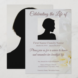 Invitación conmemorativa de rosa