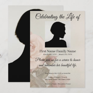 Invitación conmemorativa de rosa