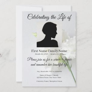Invitación conmemorativa de rosa