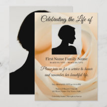 Invitación conmemorativa de rosa