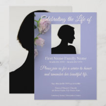 Invitación conmemorativa de rosa púrpura
