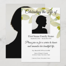 invitación conmemorativa de snowdrop blanca