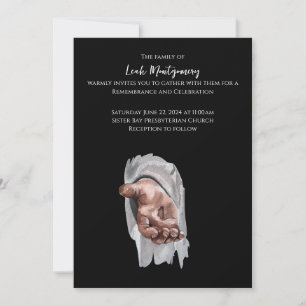 Invitación conmemorativa del funeral de Jesús