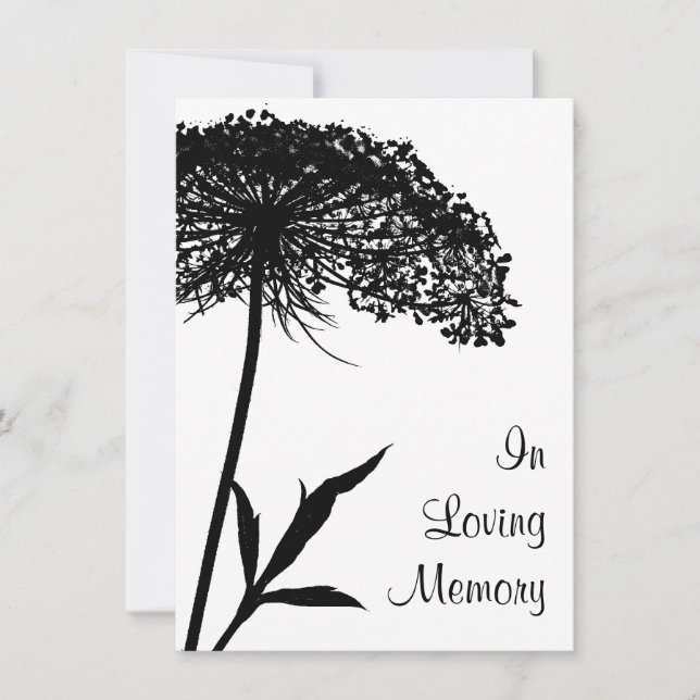 Invitación conmemorativa del funeral de la Reina A (Anverso)