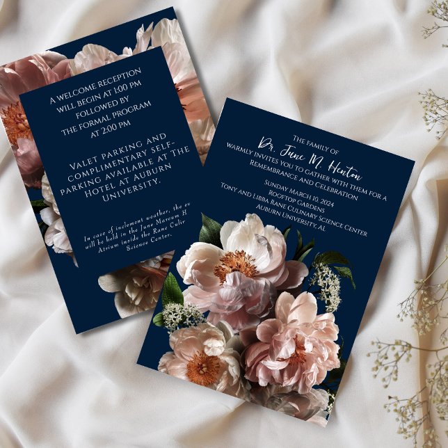 Invitación conmemorativa del funeral floral de la  (Subido por el creador)