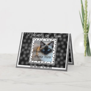 Invitación conmemorativa del gato - Pérdida Mascot