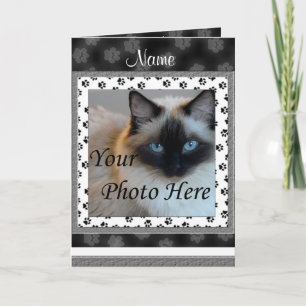 Invitación conmemorativa del gato - Pérdida Mascot