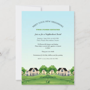 Invitación Conocer vecinos y saludar