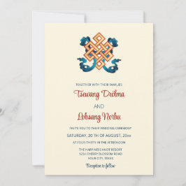 Invitación Conocimiento De La Felicidad | Boda tibetano