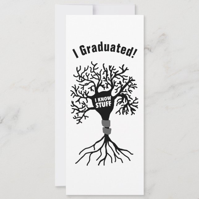 Invitación Conozco Cosas Neuron Silhouette (Anverso)