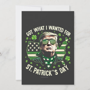 Invitación Conseguí lo que quería para el Día de San Patricio