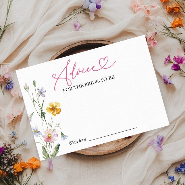 Invitación Consejo de ducha de flores silvestres para la tarj (Subido por el creador)
