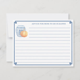 Invitación Consejo De La Calabaza De Baby Shower De Otoño Par