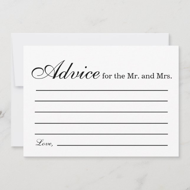 Invitación Consejo de la ducha de novia (Anverso)