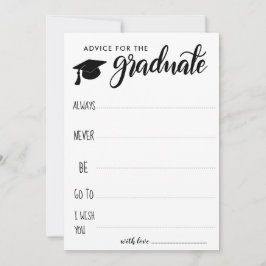 Invitación Consejo Para El Graduado | Minimalista