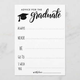 Invitación Consejo Para El Graduado   Minimalista