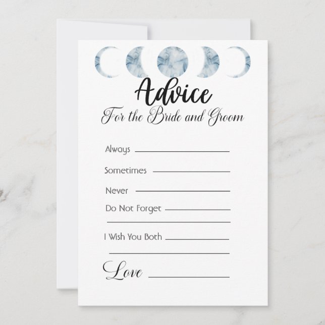 Invitación Consejo para la Novia y Groom Pale Purple (Anverso)