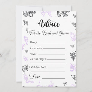 Invitación Consejo Para Las Mariposas Modernas Bride y Groom