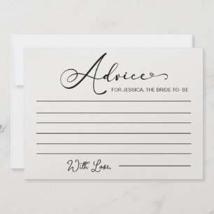 Invitación Consejo para que la novia se convierta en novia: t
