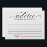 Invitación Consejo para que la novia se convierta en novia: t<br><div class="desc">Consejo para que la novia se convierta en novia: tarjetas de consejo para la ducha</div>