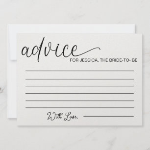 Invitación Consejo para que la novia se convierta en novia: t