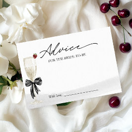 Invitación Consejos de Brindis de Champán para la Novia Tarje