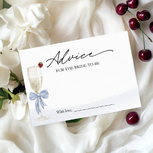 Invitación Consejos de Brindis de Champán para la Novia Tarje