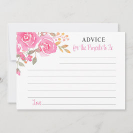 Invitación Consejos de color de agua rosada para que los padr