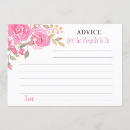Invitación Consejos de color de agua rosada para que los padr